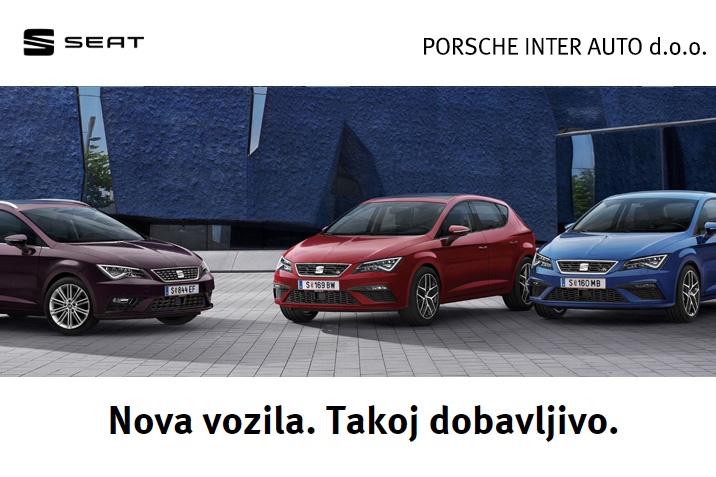 SEAT - Nova vozila. Takoj dobavljivo.